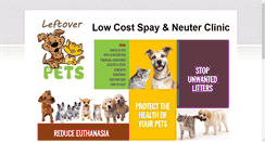 Desktop Screenshot of leftoverpets.org