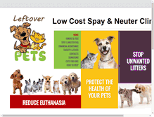 Tablet Screenshot of leftoverpets.org